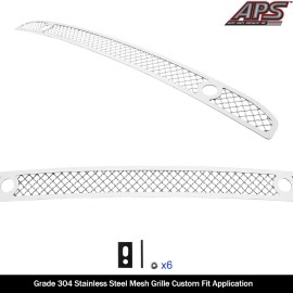 APS GR04GEJ21S - Polished Stainless Steel Lower Bumper 2.5mm Wire Mesh Grille