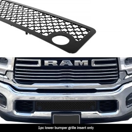 APS GR04GEJ22K - Black Stainless Steel Lower Bumper 2.5mm Wire Mesh Grille
