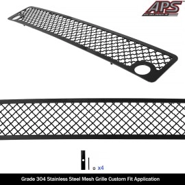 APS GR04GEJ22K - Black Stainless Steel Lower Bumper 2.5mm Wire Mesh Grille