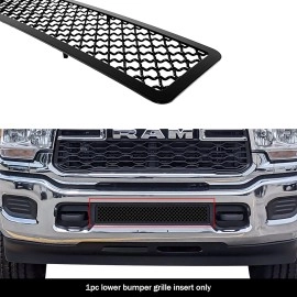 APS GR04GEJ32K - Black Stainless Steel Lower Bumper 2.5mm Wire Mesh Grille