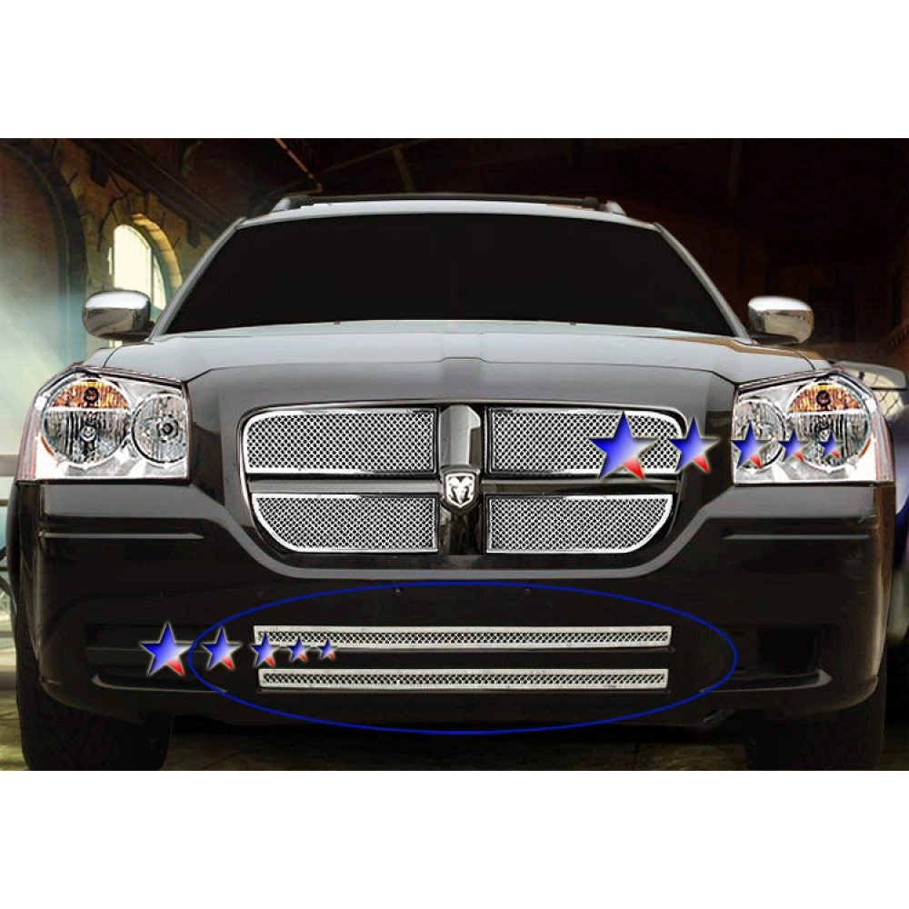 APS GR04GEJ36T - Polished Stainless Steel Lower Bumper 1.8mm Wire Mesh Grille