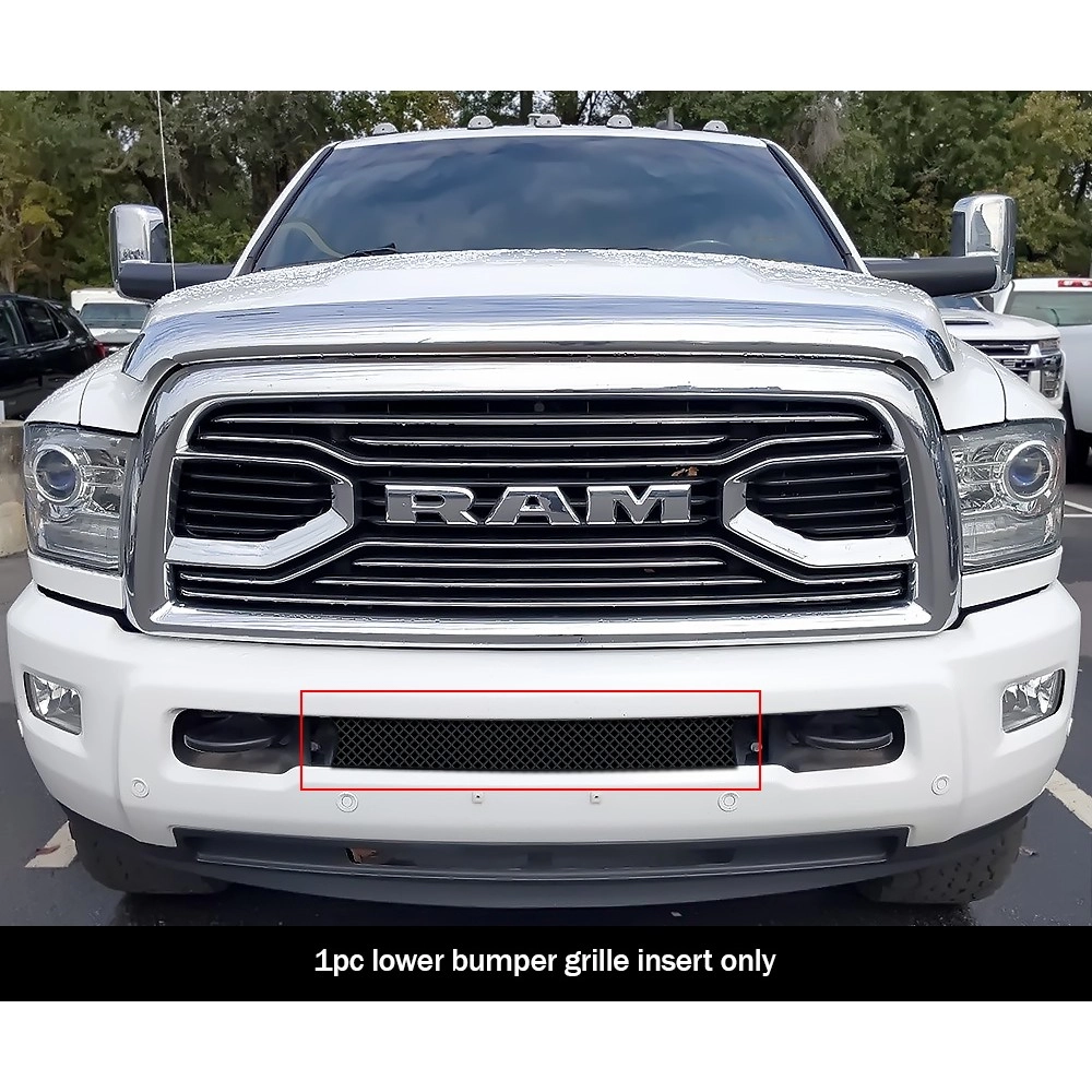 APS GR04GFC32G - Black Stainless Steel Lower Bumper 1.8mm Wire Mesh Grille