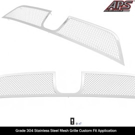 APS GR04GFC48T - Polished Stainless Steel Lower Bumper 1.8mm Wire Mesh Grille
