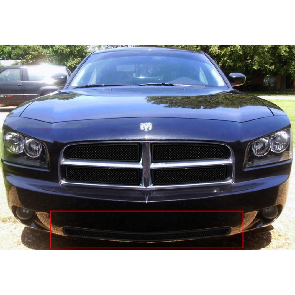 APS GR04GFD39H - Black Stainless Steel Lower Bumper 1.8mm Wire Mesh Grille