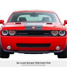 APS GR04GFF08H - Black Stainless Steel Lower Bumper 1.8mm Wire Mesh Grille