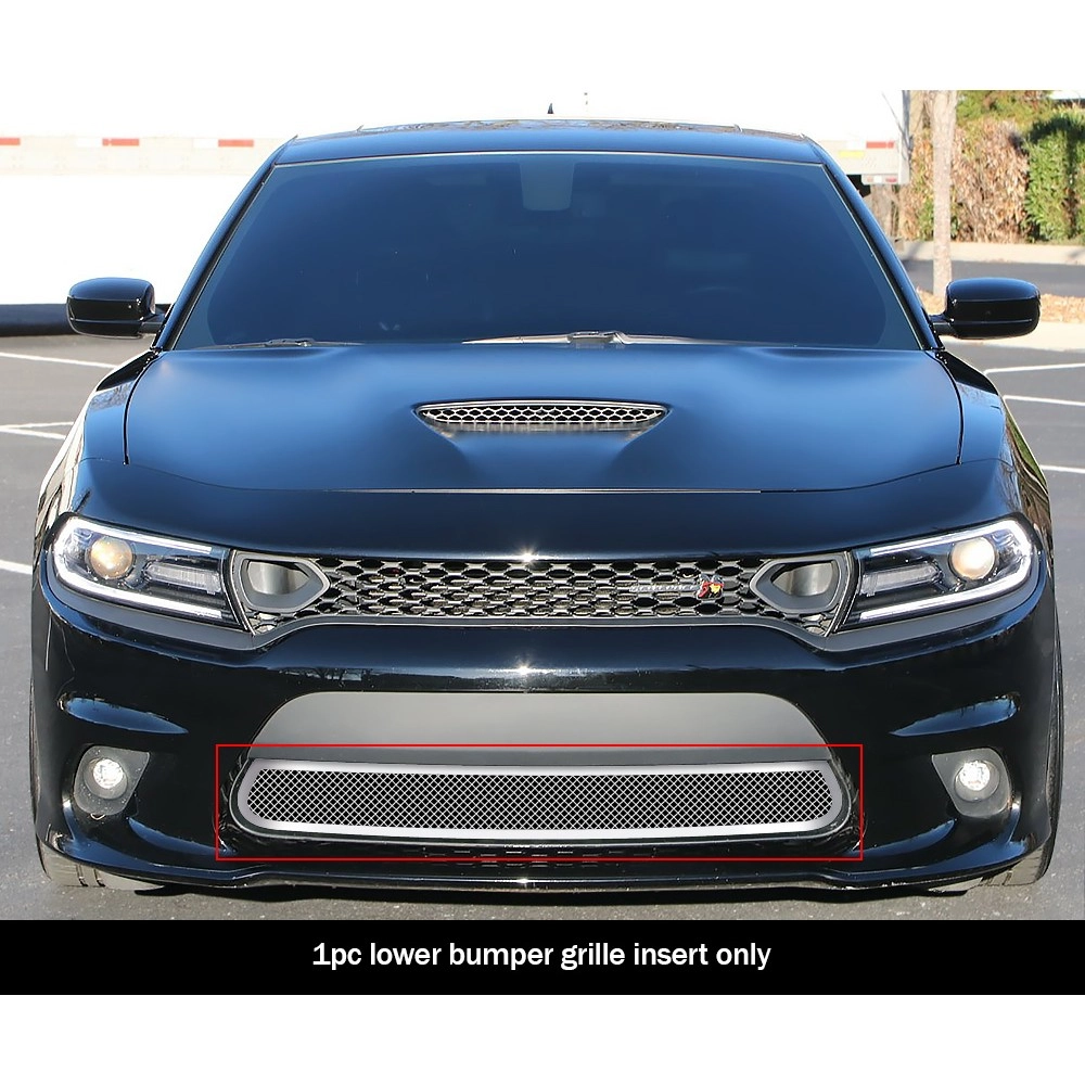 APS GR04GFJ34T - Polished Stainless Steel Lower Bumper 1.8mm Wire Mesh Grille