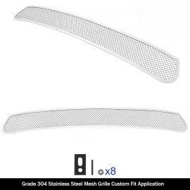 APS GR04GFJ34T - Polished Stainless Steel Lower Bumper 1.8mm Wire Mesh Grille