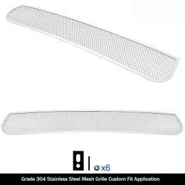 APS GR04GFJ37T - Polished Stainless Steel Lower Bumper 1.8mm Wire Mesh Grille