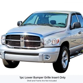 APS GR04HEC19J - Black Stainless Steel Lower Bumper Horizontal Billet Grille