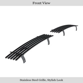 APS GR04HEJ35J - Black Stainless Steel Lower Bumper Horizontal Billet Grille
