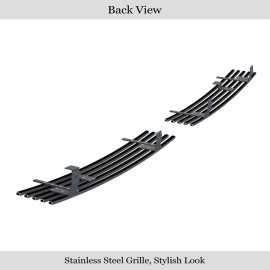APS GR04HEJ35J - Black Stainless Steel Lower Bumper Horizontal Billet Grille