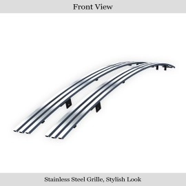APS GR04HEJ36S - Polished Stainless Steel Lower Bumper Horizontal Billet Grille