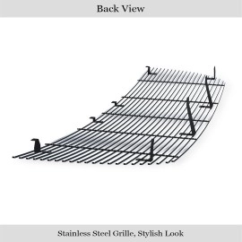 APS GR04HFC30S - Polished Stainless Steel Main Upper Horizontal Billet Grille
