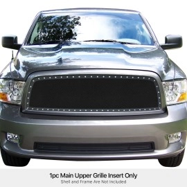 APS GR04LEA69H - Black Stainless Steel Main Upper 1.8mm Wire Mesh Grille w/ Rivet