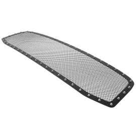 APS GR04LEC18H - Black Stainless Steel Main Upper 1.8mm Wire Mesh Grille w/ Rivet