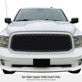 APS GR04LEI86H - Black Stainless Steel Main Upper 1.8mm Wire Mesh Grille w/ Rivet
