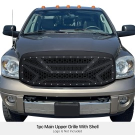 APS GR04PEC18M - Black Stainless Steel Main Upper Laser Cut Grille
