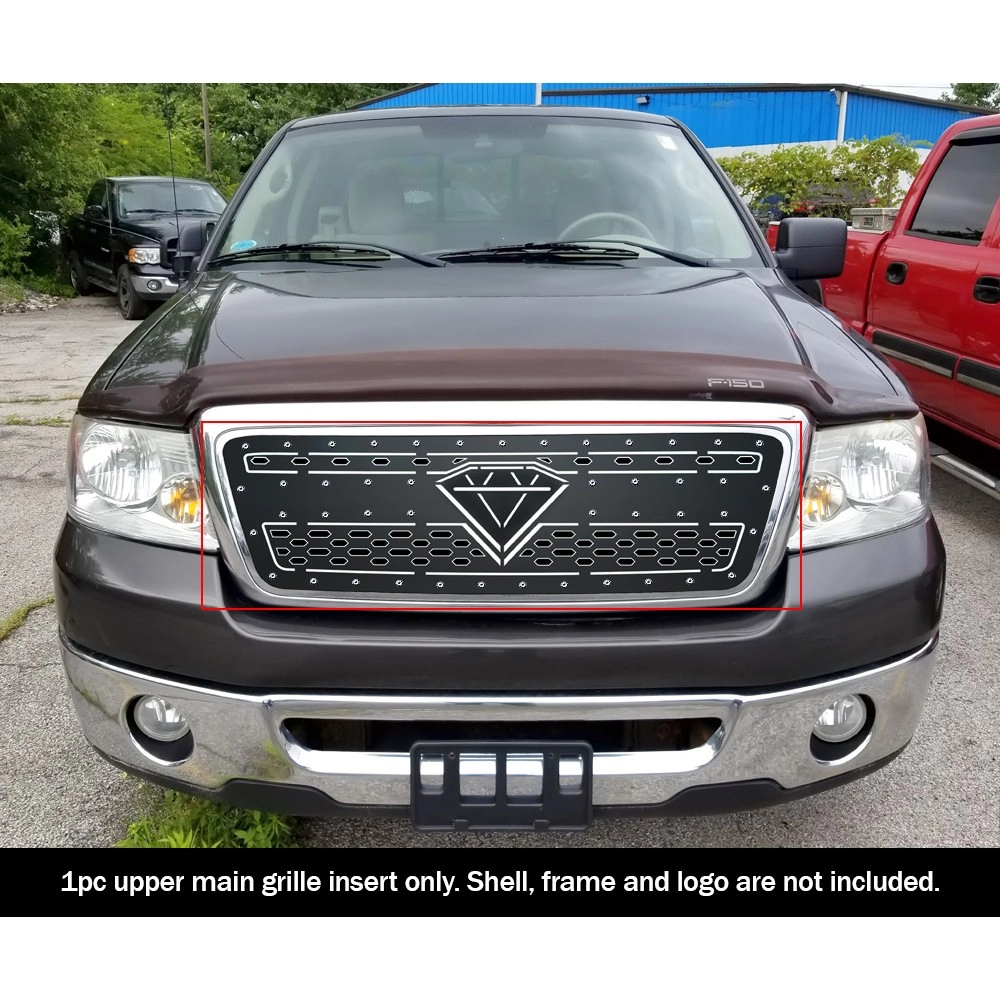 APS GR06DEC50D - Black Stainless Steel Main Upper Double Layer Laser Cut Sheet Grille