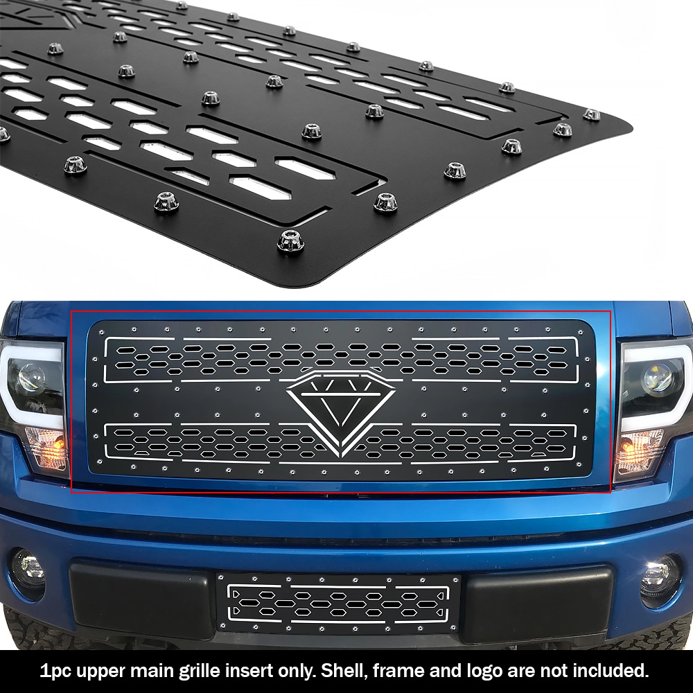 APS GR06DFF32D - Black Stainless Steel Main Upper Double Layer Laser Cut Sheet Grille