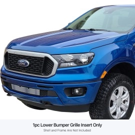 APS GR06FEA90S - Polished Stainless Steel Lower Bumper Horizontal Billet Grille