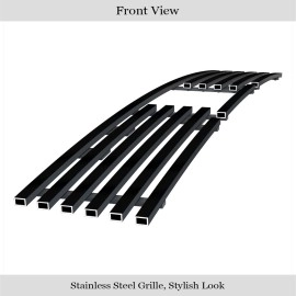 APS GR06FEA91J - Black Stainless Steel Lower Bumper Horizontal Billet Grille