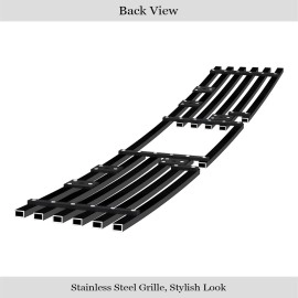 APS GR06FEA91J - Black Stainless Steel Lower Bumper Horizontal Billet Grille