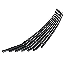 APS GR06FEB92J - Black Stainless Steel Lower Bumper Horizontal Billet Grille