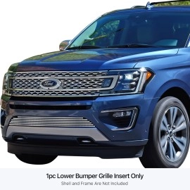 APS GR06FEB99S - Polished Stainless Steel Lower Bumper Horizontal Billet Grille