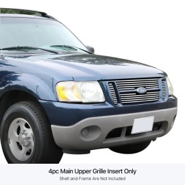 APS GR06FEC23S - Polished Stainless Steel Main Upper Horizontal Billet Grille