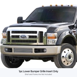 APS GR06FEC28S - Polished Stainless Steel Lower Bumper Horizontal Billet Grille