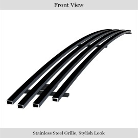 APS GR06FEC38J - Black Stainless Steel Lower Bumper Horizontal Billet Grille