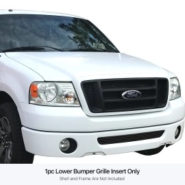 APS GR06FEC52J - Black Stainless Steel Lower Bumper Horizontal Billet Grille