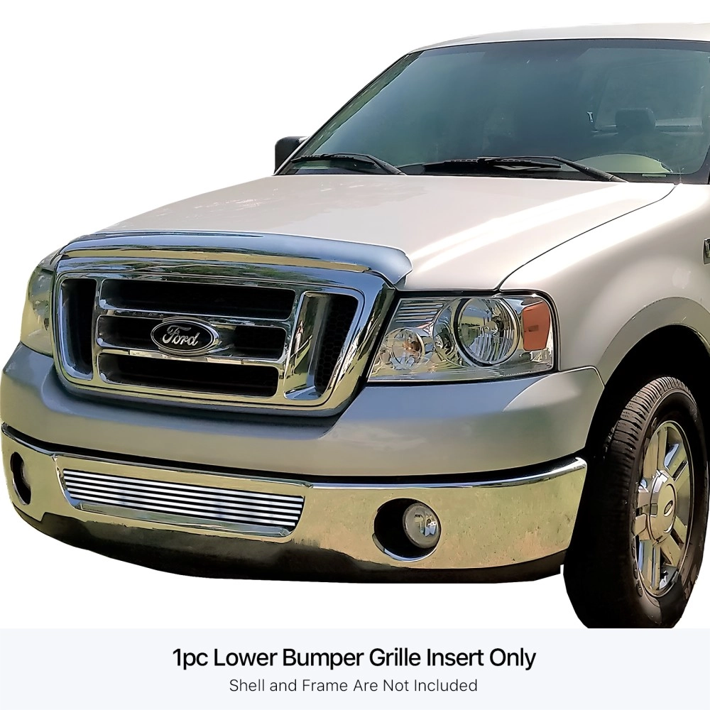 APS GR06FEC52S - Polished Stainless Steel Lower Bumper Horizontal Billet Grille