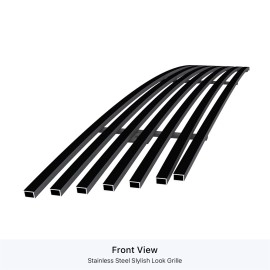 APS GR06FEC77J - Black Stainless Steel Lower Bumper Horizontal Billet Grille