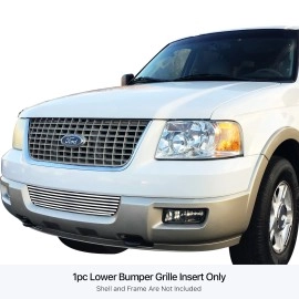 APS GR06FEC77S - Polished Stainless Steel Lower Bumper Horizontal Billet Grille