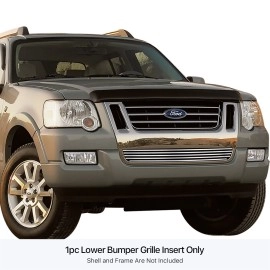 APS GR06FEE29S - Polished Stainless Steel Lower Bumper Horizontal Billet Grille