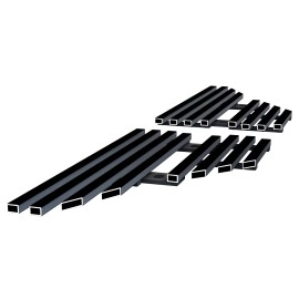 APS GR06FEE42J - Black Stainless Steel Side Vent Horizontal Billet Grille