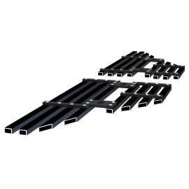 APS GR06FEE42J - Black Stainless Steel Side Vent Horizontal Billet Grille