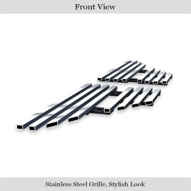 APS GR06FEE42S - Polished Stainless Steel Side Vent Horizontal Billet Grille