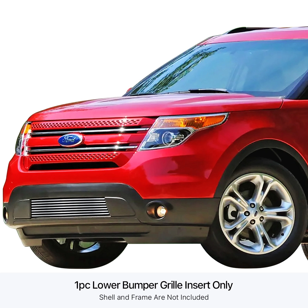 APS GR06FEE59S - Polished Stainless Steel Lower Bumper Horizontal Billet Grille