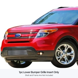APS GR06FEE59S - Polished Stainless Steel Lower Bumper Horizontal Billet Grille