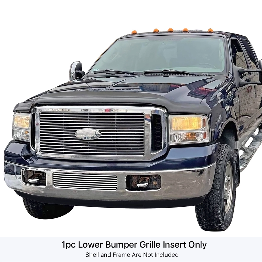 APS GR06FEG98S - Polished Stainless Steel Lower Bumper Horizontal Billet Grille