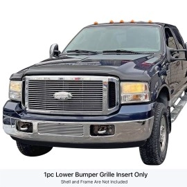 APS GR06FEG98S - Polished Stainless Steel Lower Bumper Horizontal Billet Grille