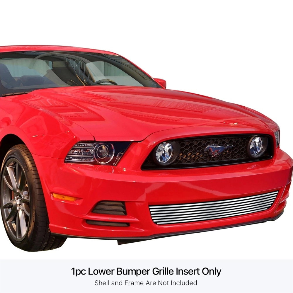 APS GR06FEI26S - Polished Stainless Steel Lower Bumper Horizontal Billet Grille