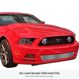 APS GR06FEI26S - Polished Stainless Steel Lower Bumper Horizontal Billet Grille