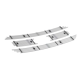 APS GR06FEJ77S - Polished Stainless Steel Main Upper Horizontal Billet Grille