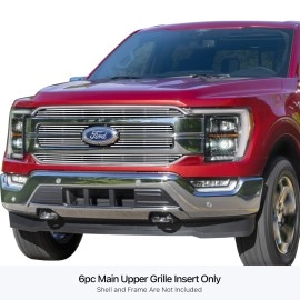 APS GR06FEJ78S - Polished Stainless Steel Main Upper Horizontal Billet Grille