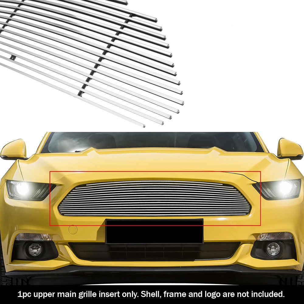 APS GR06FFD02A - Polished Aluminum Main Upper Horizontal Billet Grille