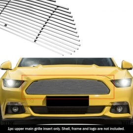 APS GR06FFD02A - Polished Aluminum Main Upper Horizontal Billet Grille