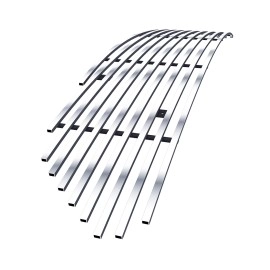 APS GR06FFD02S - Polished Stainless Steel Main Upper Horizontal Billet Grille